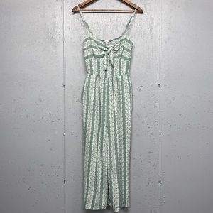 AUW Sage Green Capri Romper Size L